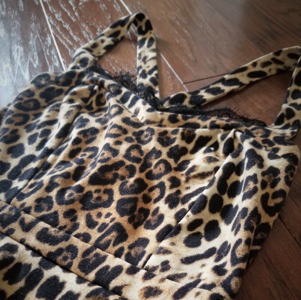 Cheetah Print Bodycon Mini Dress